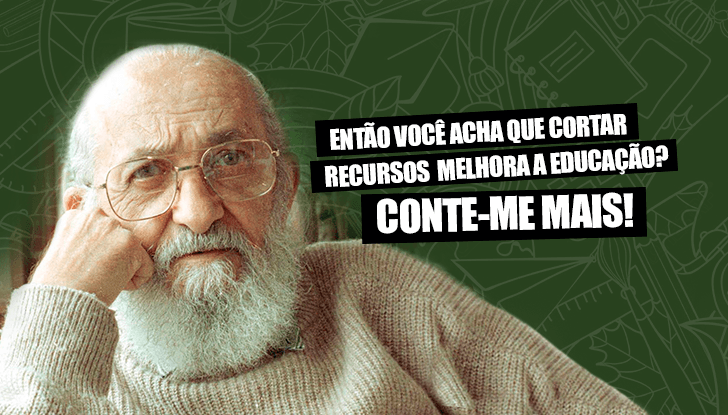 Meme de Paulo Freire.