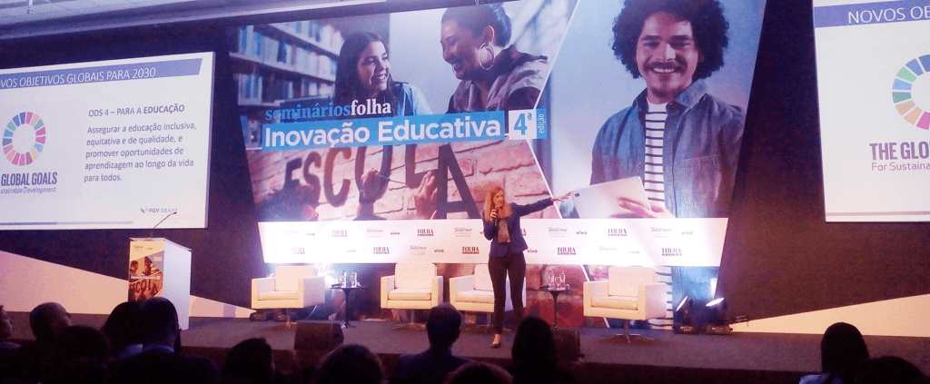 Cláudia Costin no Fórum Inovação Educativa.