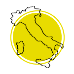 Mapa da Itália.
