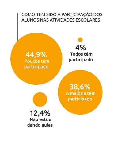 Imagem da pesquisa A situação dos professores no Brasil durante a pandemia, realizada pela Nova Escola.
