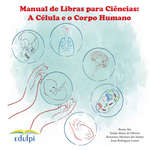 Capa do e-book Manual de Libras para Ciência - A célula e o corpo humano.