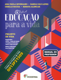 Capa do livro didático Educação para a vida, organizado pelo CENPEC Educação e destinado ao Ensino Médio.