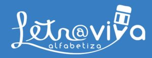 Logomarca do projeto Letra Viva Alfabetiza, desenvolvido pelo CENPEC Educação.