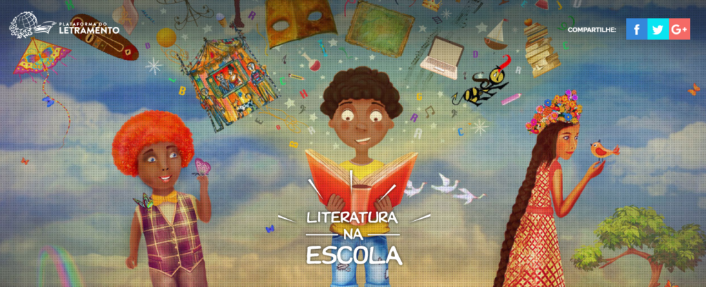 Capa do Especial Literatura na Escola, publicado originalmente em 2017 na Plataforma do Letramento.